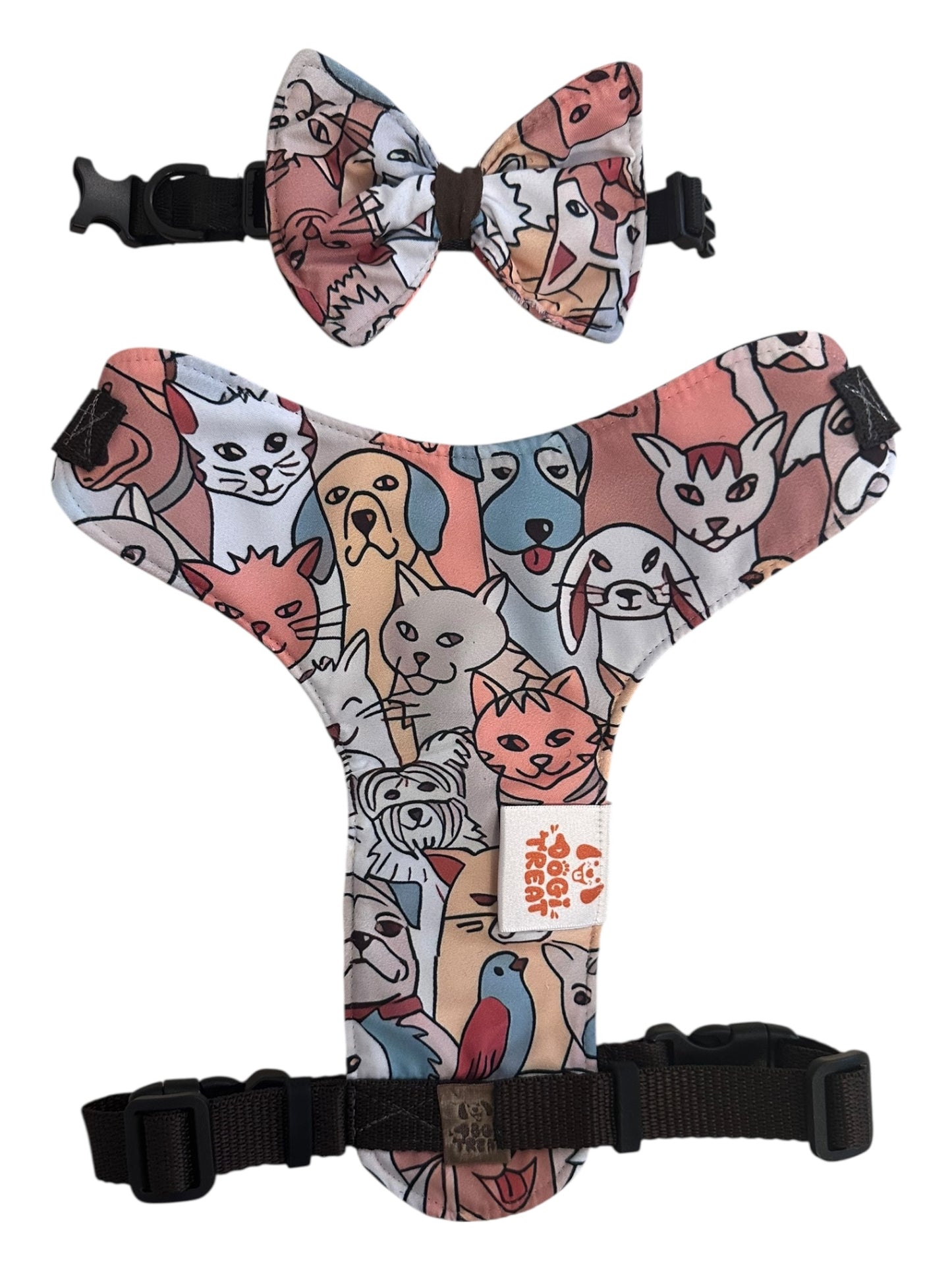 Pets Print Dog Harness-Adjustable, Comfortable & Stylish
