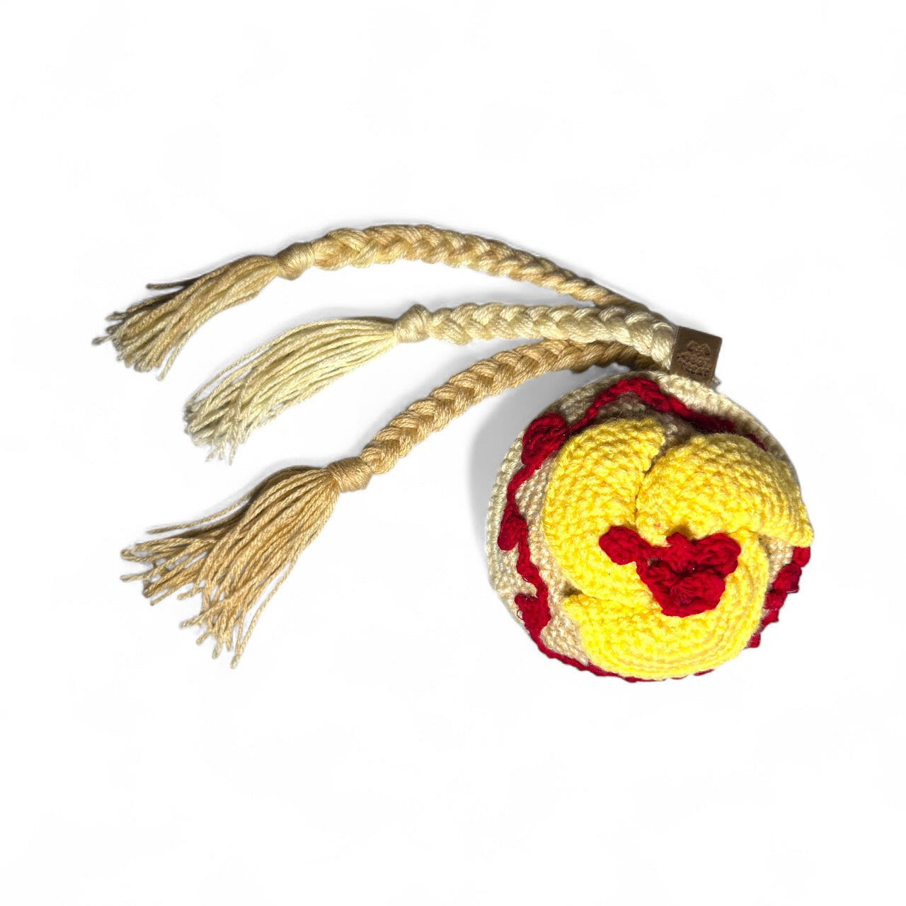 Handmade Crochet Spaghetti & Meatball Toy for Dogs & Cats