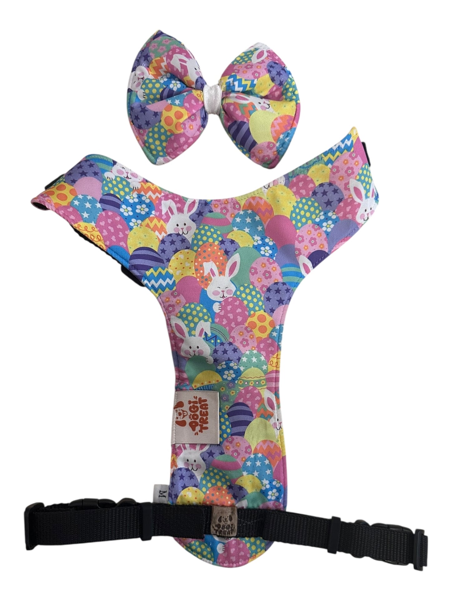 Easter Bunny&Eggs Dog Harness-Adjustable,Comfortable & Stylish
