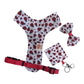 Ladybug Print Dog Harness - Adjustable, Comfortable & Stylish