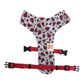 Ladybug Print Dog Harness - Adjustable, Comfortable & Stylish