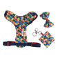Colorful Polka Dot Dog Harness-Adjustable, Comfortable & Stylish
