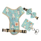 Cute Bunny Print Dog Harness – Adjustable, Comfortable & Stylish
