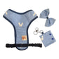 Striped Bunny Dog Harness - Adjustable, Comfortable & Stylish