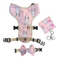 Cute Bunny Print Dog Harness – Adjustable, Comfortable & Stylish