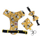 Bold Bee Print Dog Harness – Adjustable, Comfortable & Stylish