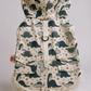 Dinosaur Print Dog Jacket with Hood & Pockets