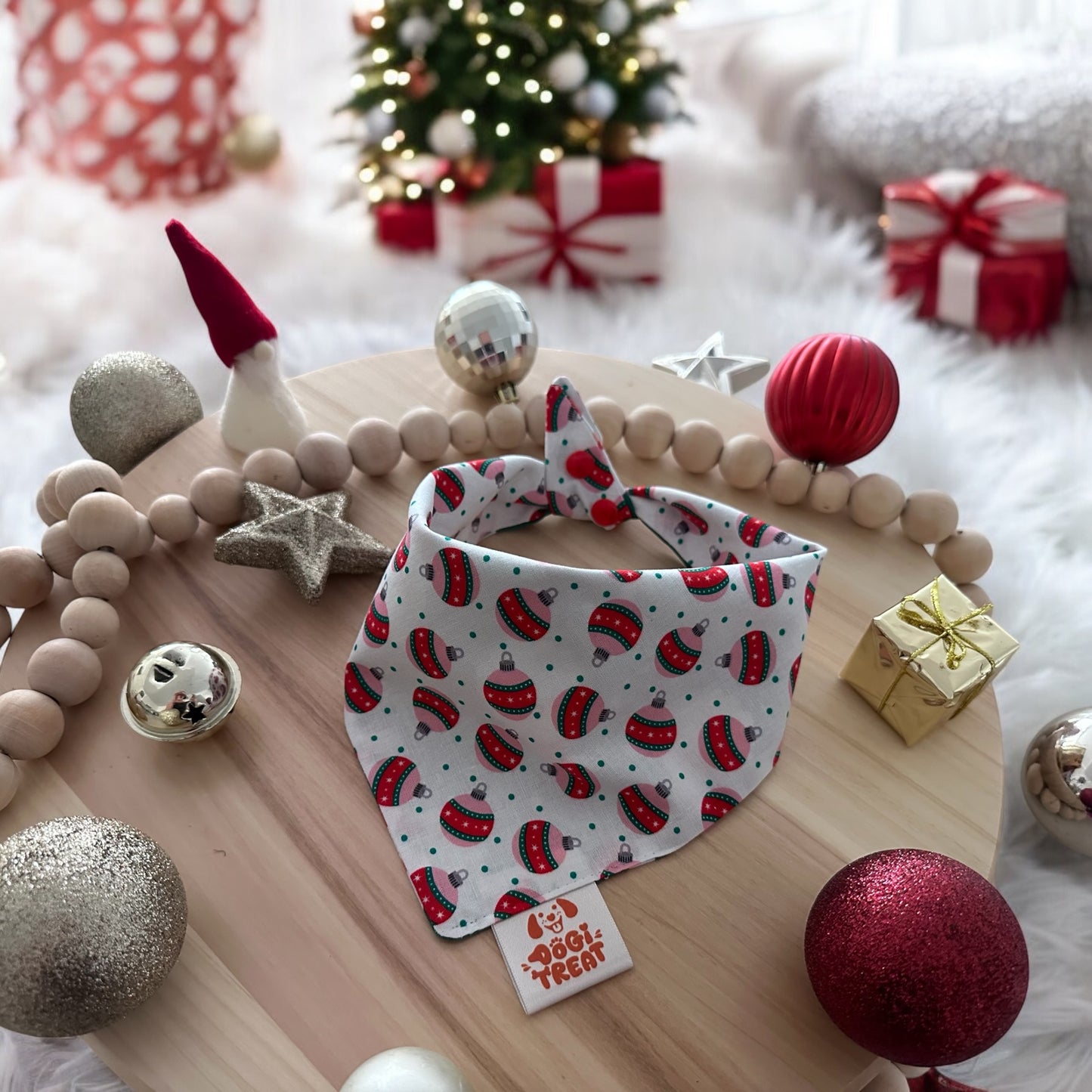 Christmas Basics Candy Cane - Red Bandana