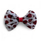 Red Ladybug Dog Bow Tie-Polka Dot Insect Print Collar Accessory