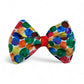 Rainbow Polka Dot Dog Bow Tie-Colorful Collar Accessory