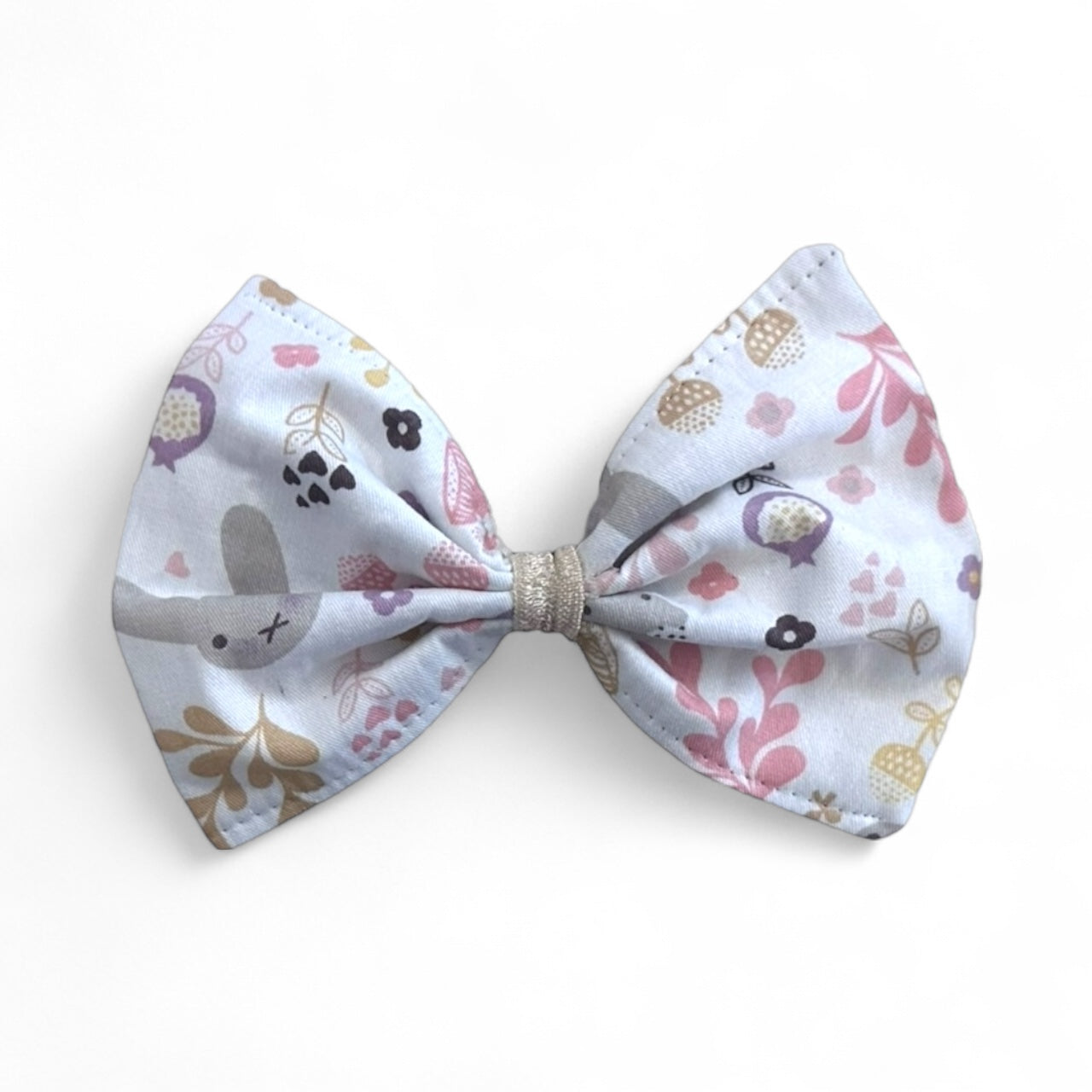Pastel Bunny & Woodland Dog Bow Tie-Soft Blue Collar Accessory